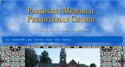 Desktop Screenshot of parkhurstmemorialpresbyterianchurch.com